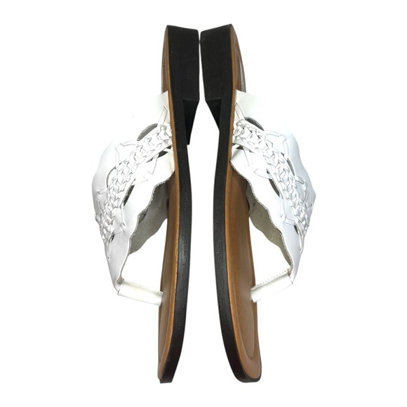 Duck Head Leather Sandals White Made in Brazil NWOT Size 10 - Picture 4 of 7